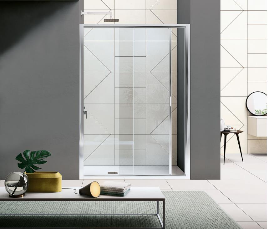 Box doccia a nicchia Inda con porta scorrevole