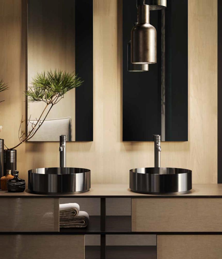 Miscelatore da appoggio Gessi HABITO RIGATO