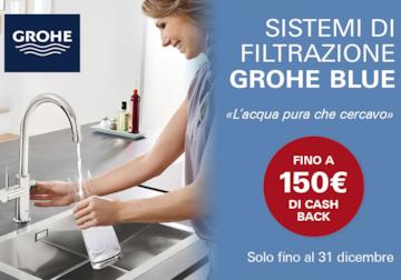 Sistemi di filtrazione Grohe Blue: Fino a 150€ di cashback per te