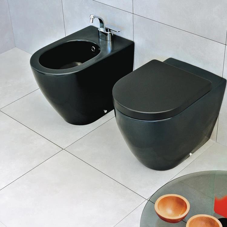 Bidet nero a filo muro Flaminia LINK