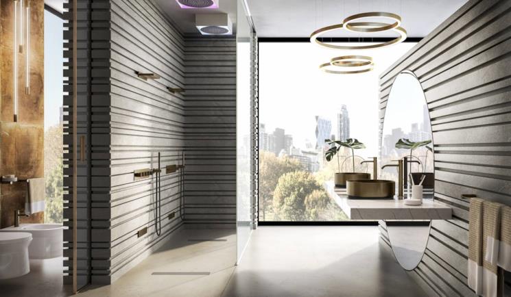 Composizione set bagno con i lavabi Gessi 316