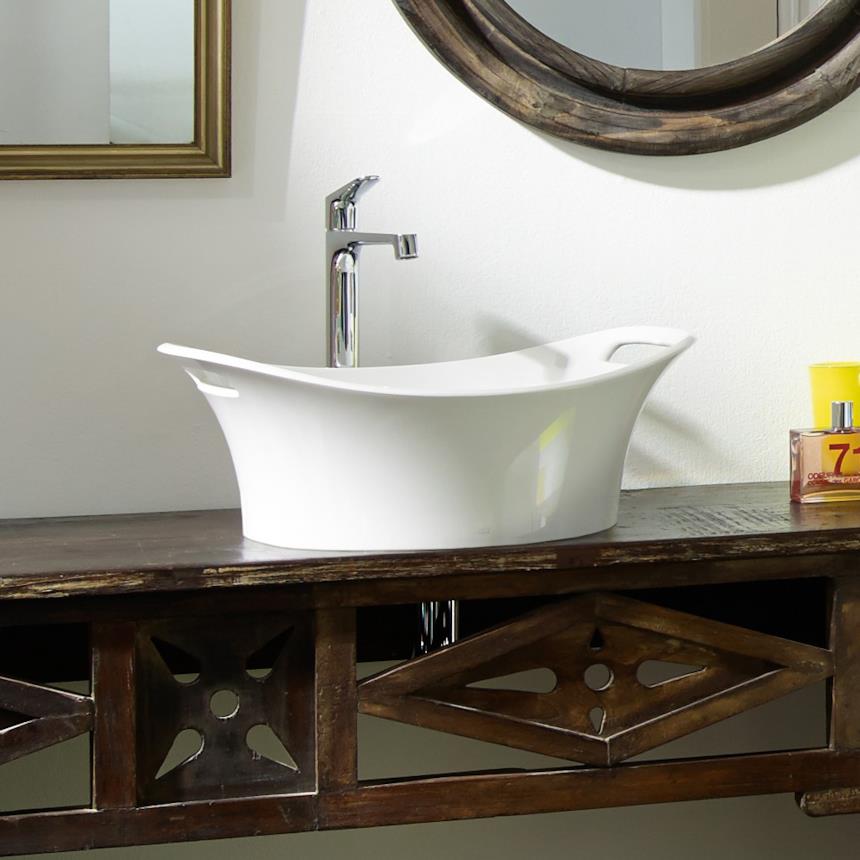 Lavabo Axor su mobile in legno 