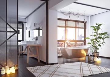 Bagno con finiture in metallo: una scelta di tendenza