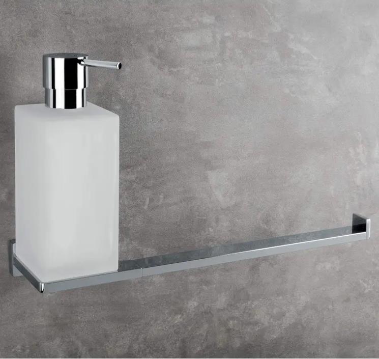 Dispenser sapone liquido con porta salviette per bidet