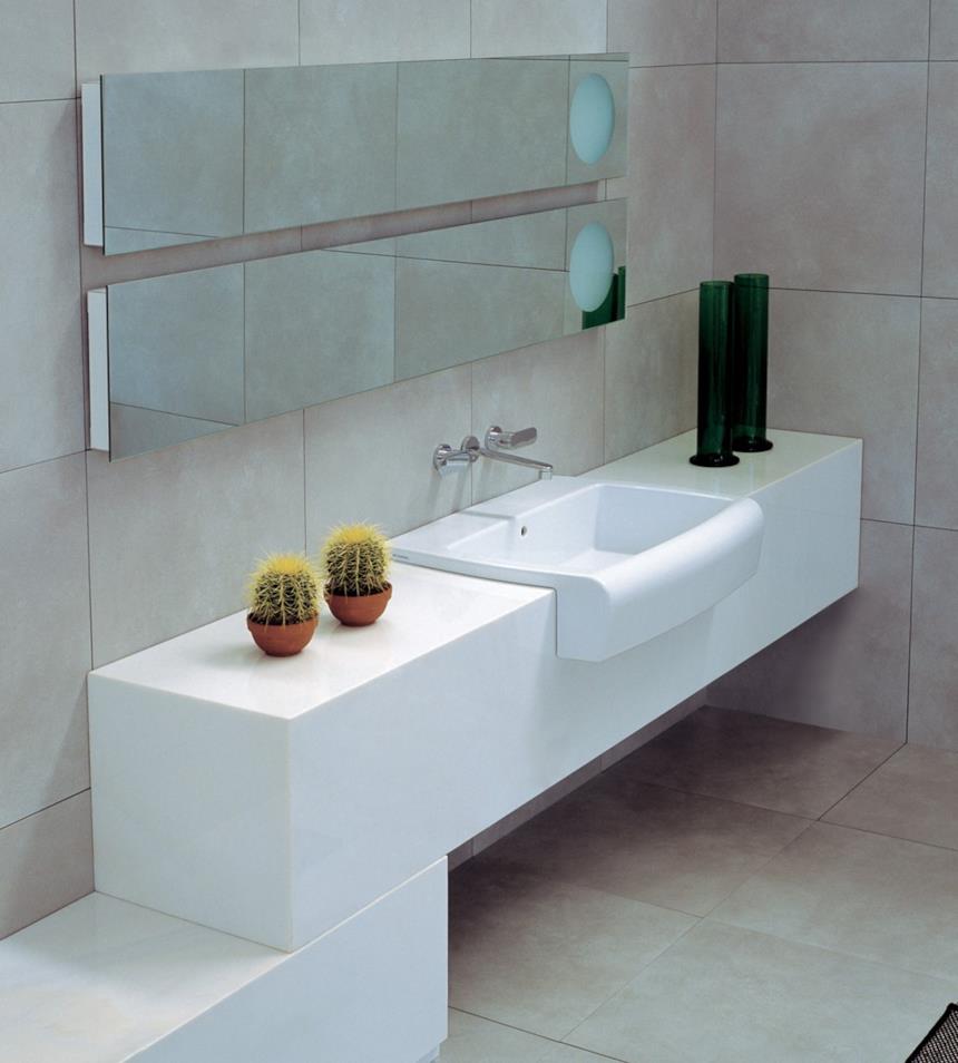 Specchio rettangolare grande di design Flaminia