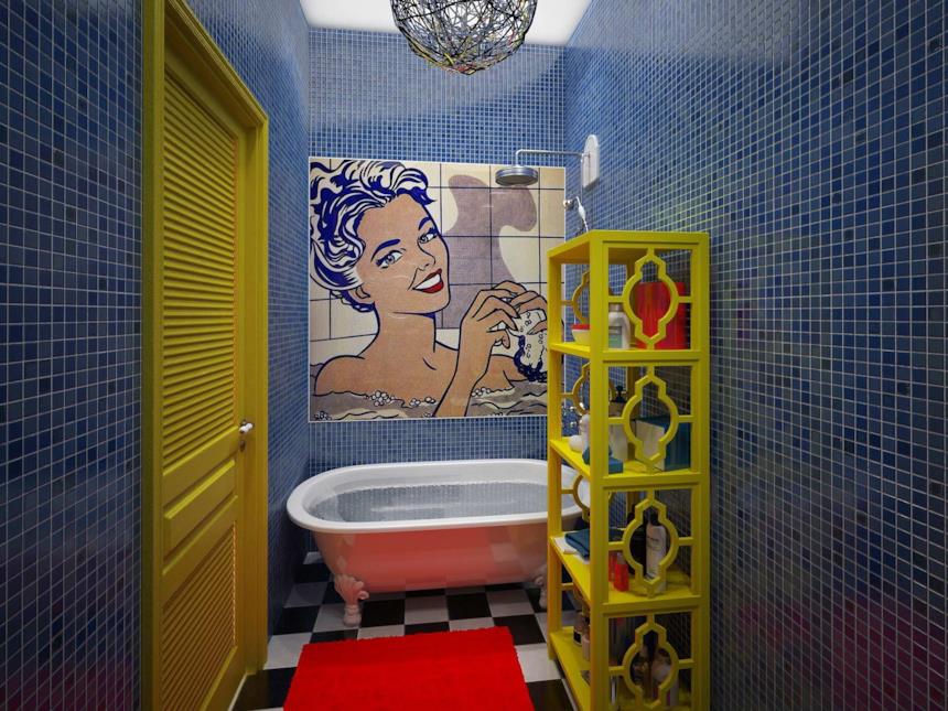 Decorazioni per bagno pop art