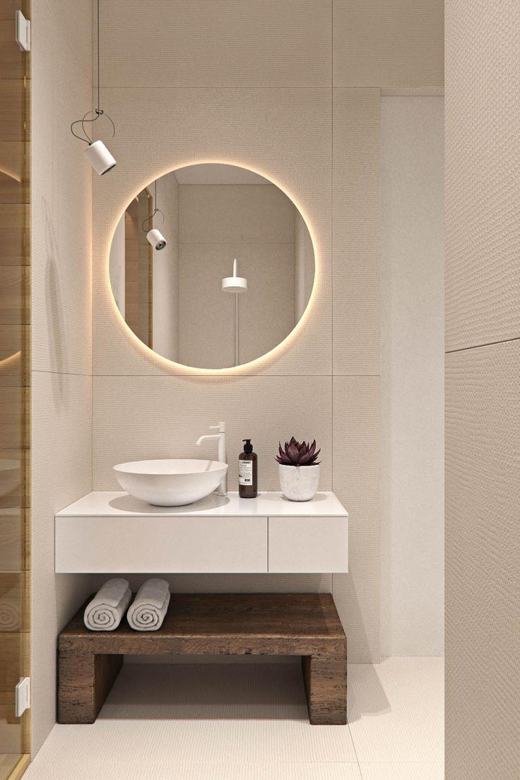 Specchio tondo retroilluminato