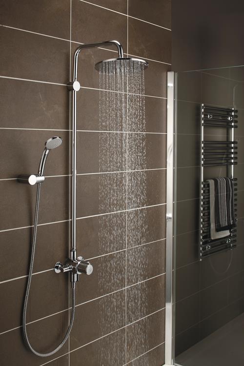 Soffione doccia effetto pioggia IdealRain di Ideal Standard