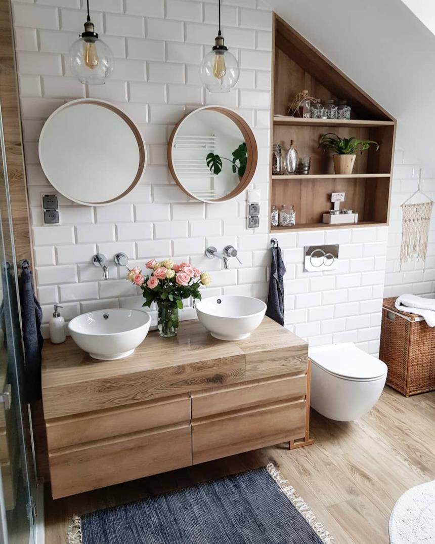 Bagno in stile scandinavo