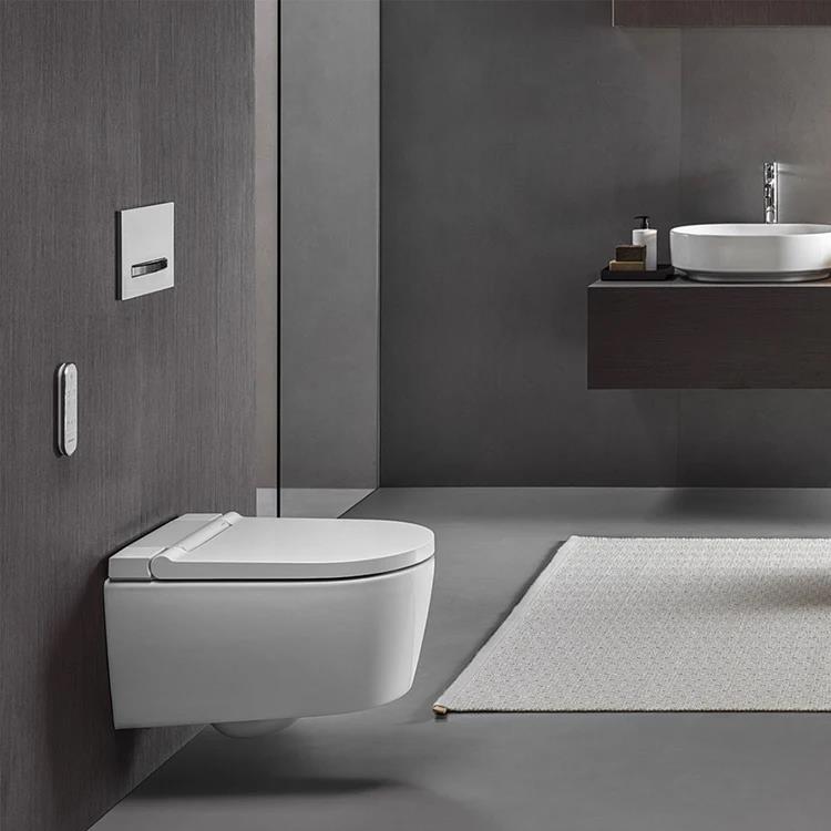 WC AquaClean Sela sospeso di colore bianco completo di sedile con funzione bidet a chiusura ammortizzata