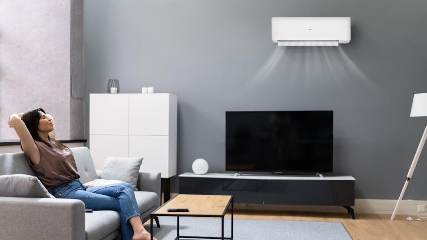 Climatizzatore Haier Expert in salotto