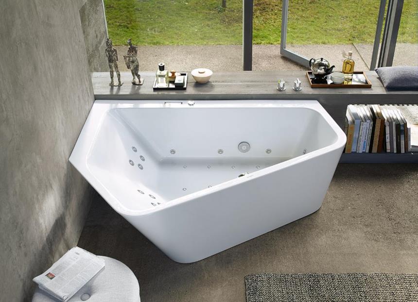 Vasca idromassaggio angolare freestanding Paiova 5 Duravit
