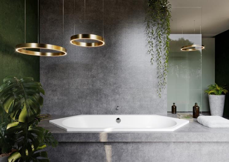 Vasca ottagonale in acciaio smaltato