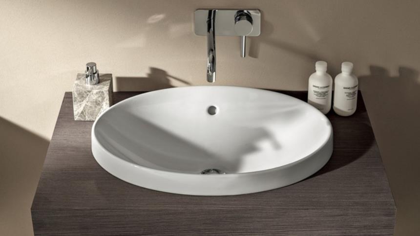 Lavabo a incasso rotondo Varioform di Geberit
