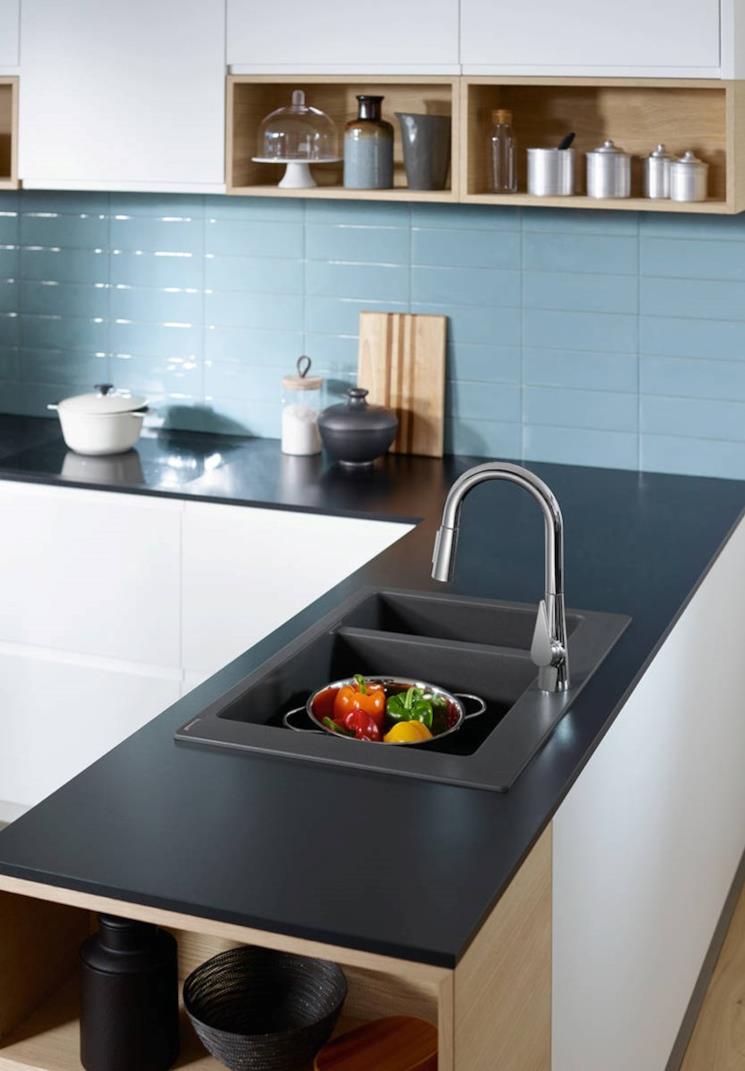 Miscelatore con doccetta estraibile finitura cromo