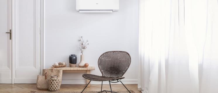 Stanza con il climatizzatore Haier a parete 