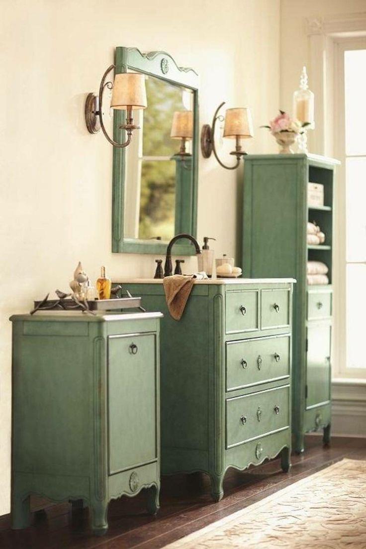 Bagno vintage verde 
