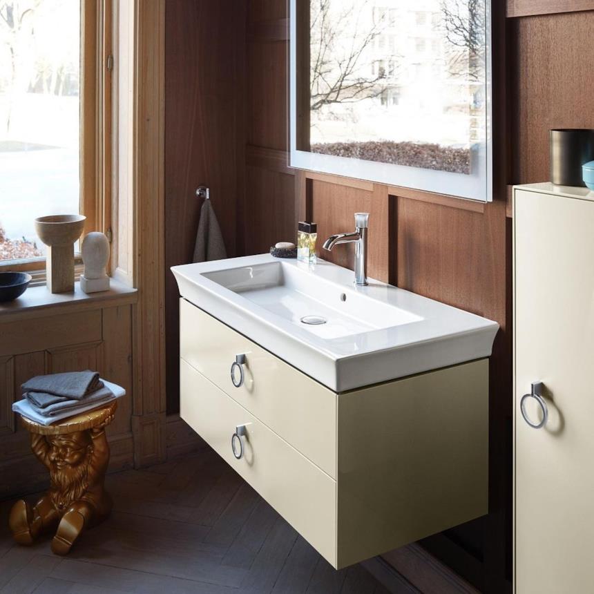 Mobile sottolavabo sospeso Duravit stile vintage