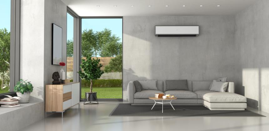 Stanza con climatizzatore 