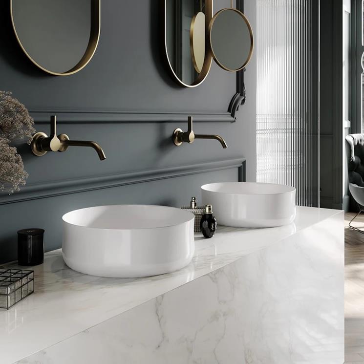 Doppio lavabo tondo kaldewei 