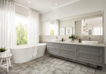 Bagno color tortora: come arredarlo