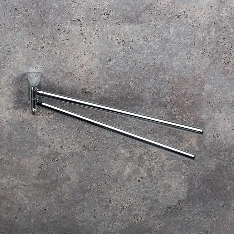 Porta salviette a doppio snodo da parete