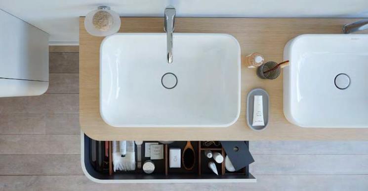 Base sotto lavabo sospesa Duravit Happy D.2 Plus