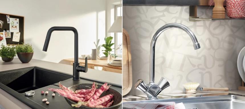 Miscelatori Grohe Kitchen monocomando e doppio comando
