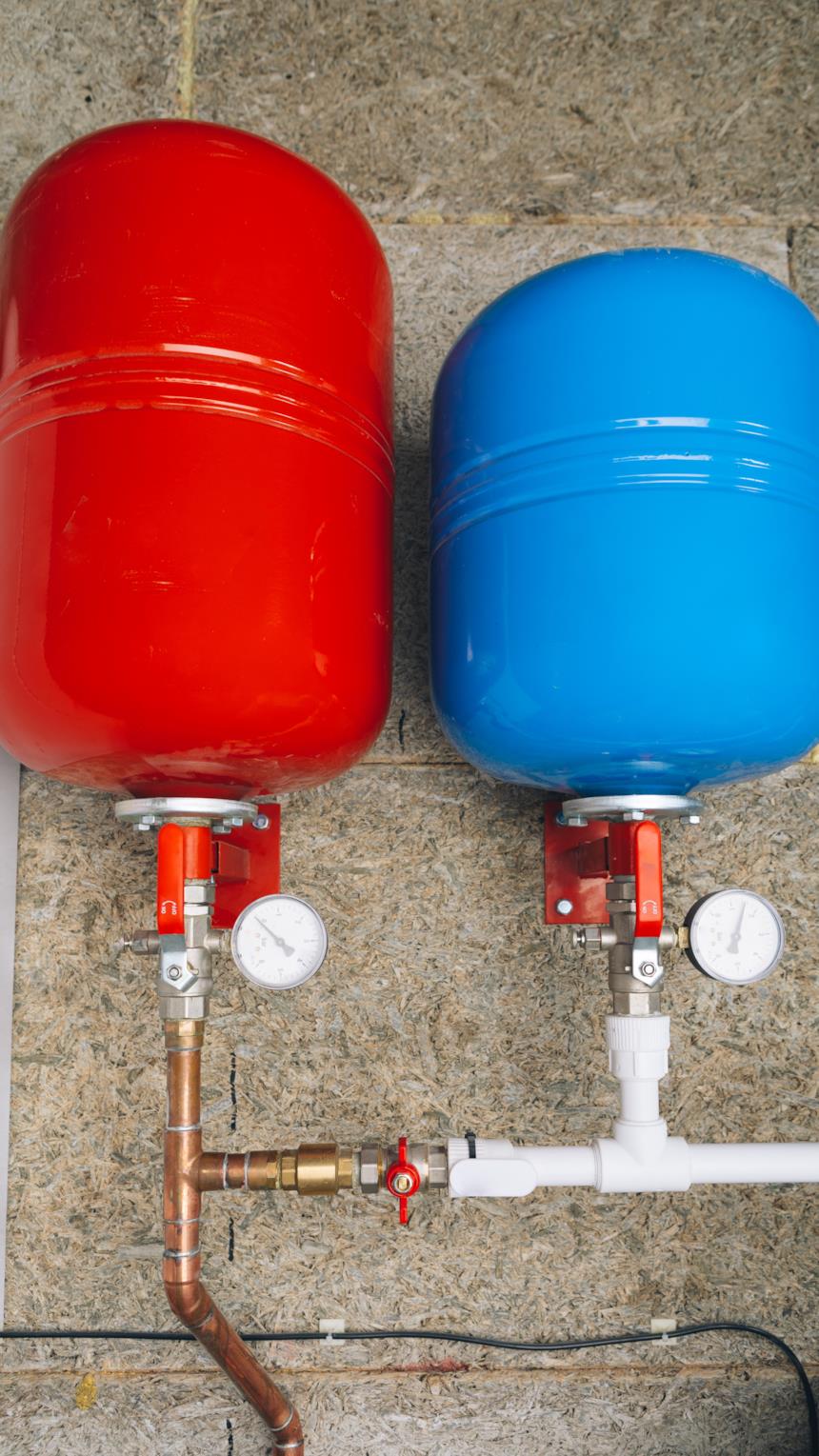 Vaso di espansione di una caldaia 