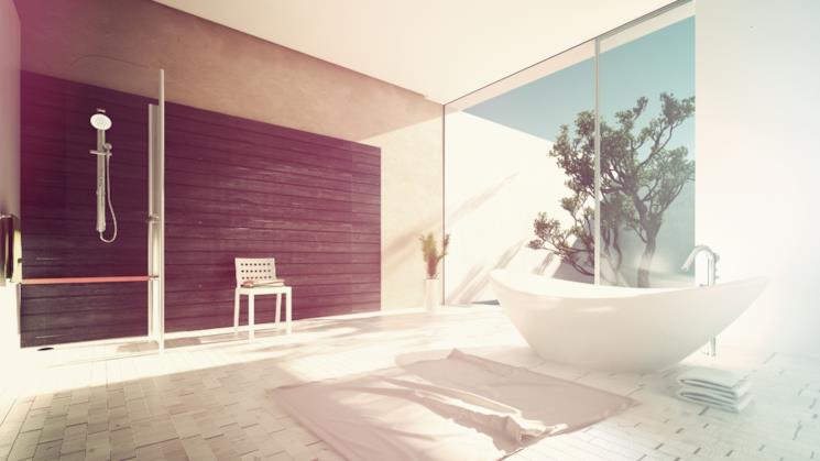 Vasca da bagno freestanding bianca