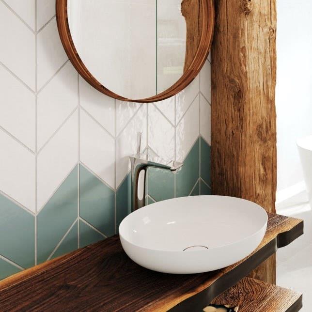 Lavabo da appoggio tondo Miena di Kaldewei