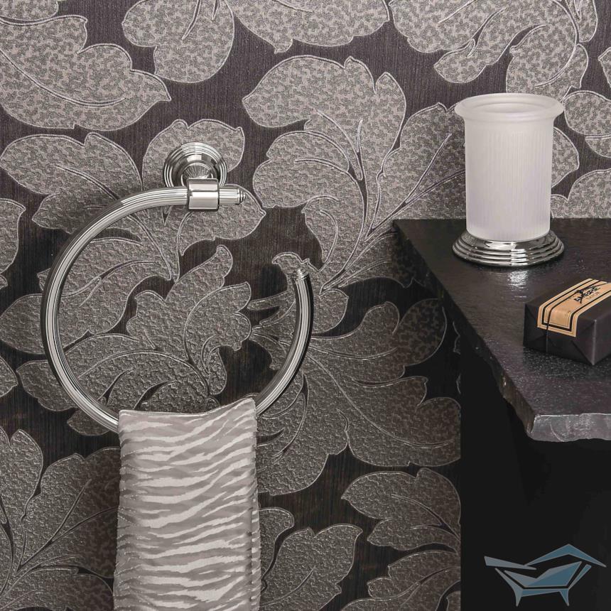 Porta asciugamani ad anello a gancio con salvietta