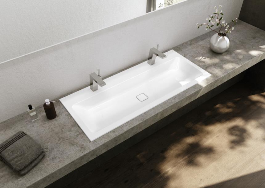 Lavabo semincasso doppio foro Kaldewei Cono