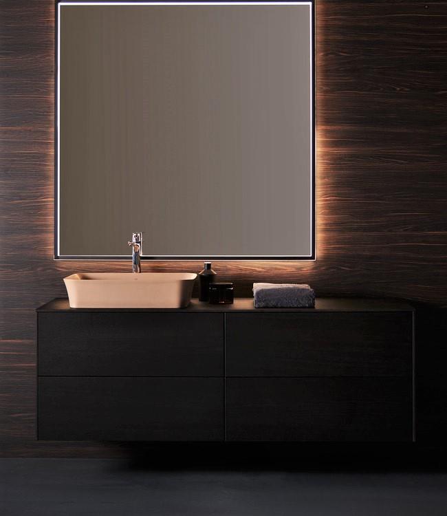 Set bagno con lavabo d'appoggio Ipalyss color visone opaco di Ideal Standard
