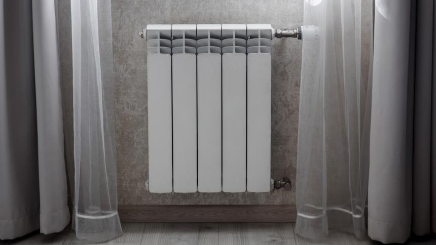 Termosifone in primo piano