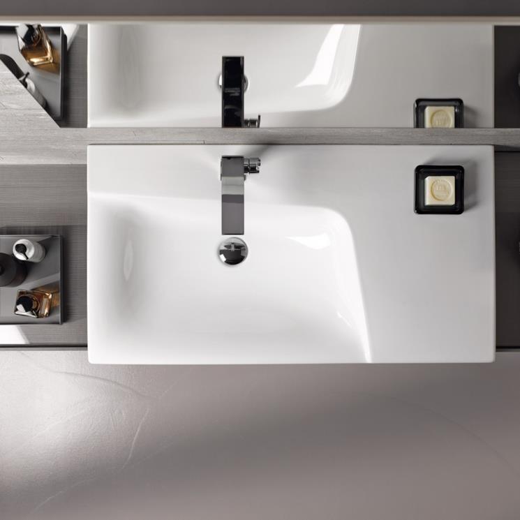 Lavabo bianco  Xeno² Geberit dall'alto 