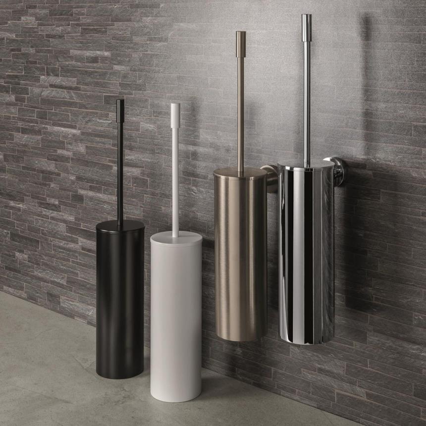 Porta scopini Colombo Design con finiture metalliche colorate