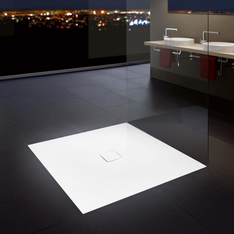 Piatto doccia quadrato bianco