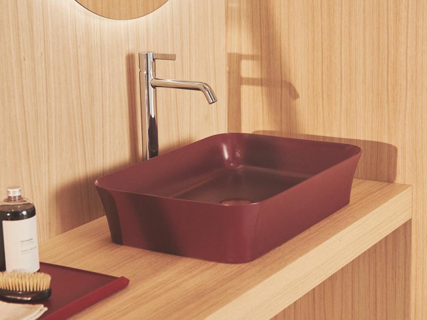 Lavabo da appoggio Ideal Standard color terra