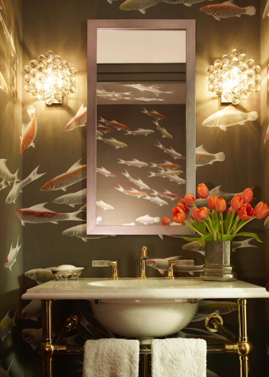 Carta da parati acquario pesci