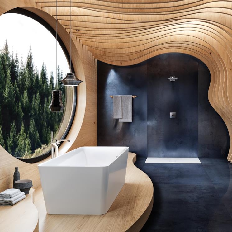 Bagno con vasca moderna freestanding Kaldewei