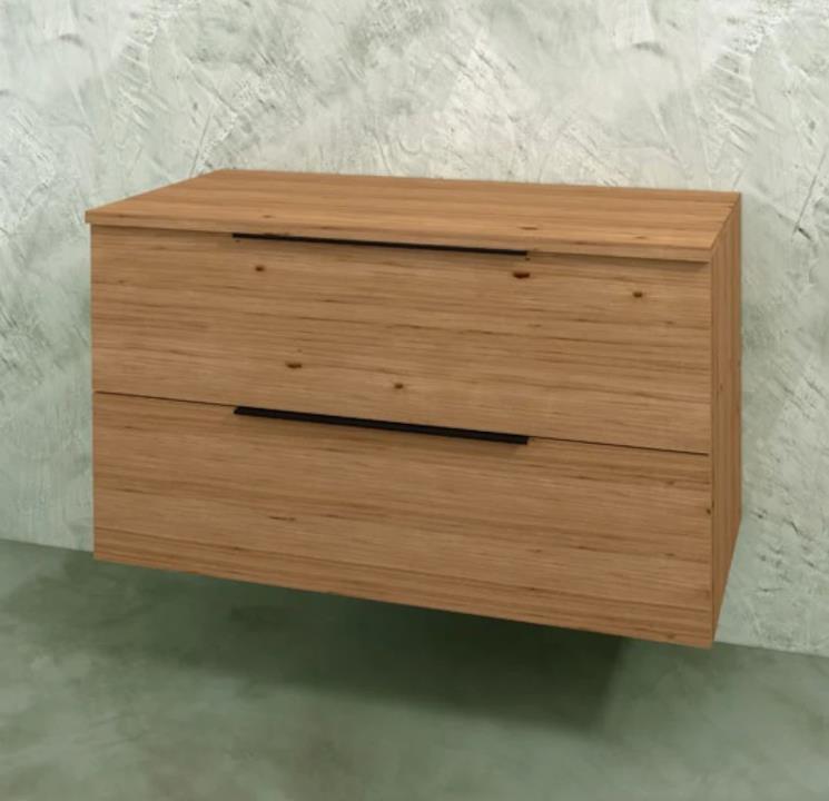 Base sottolavabo sospesa in legno di Flaminia BOX