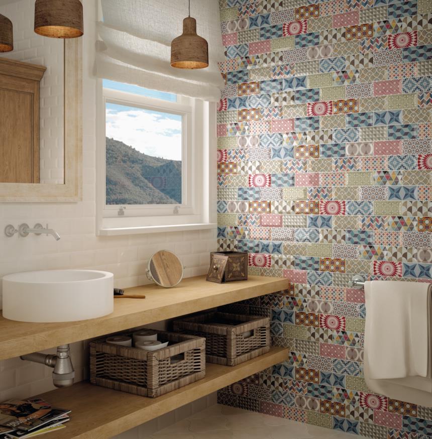 Bagno in stile mediterraneo 