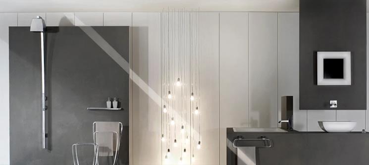 Bagno con rubinetti lavabo Gessi Mimi 