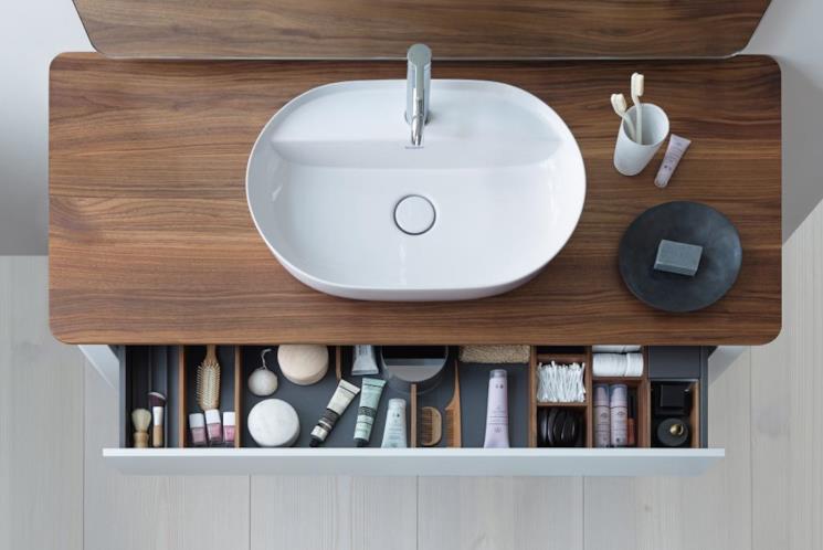 Lavabo d'appoggio ovale singolo Duravit Luv 