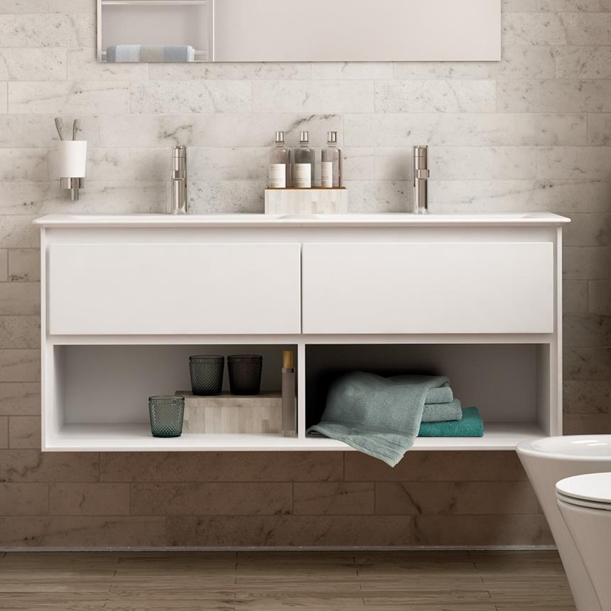 Mobile sottolavabo per lavabo doppio Ideal Standard Connect Air