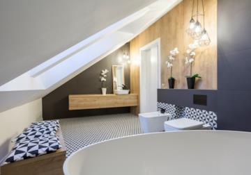 Bagno in stile eclettico: un ambiente che fonde stili diversi