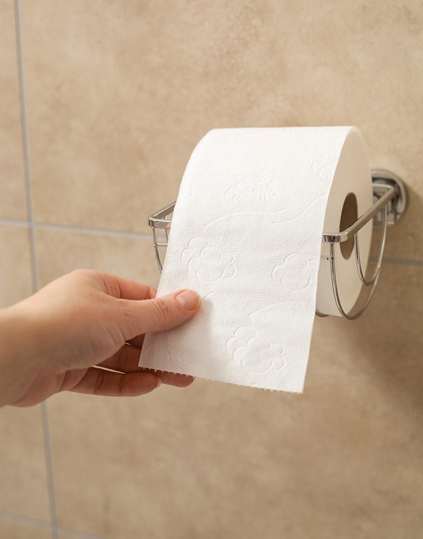 Russo Tessuti Porta Carta Igienica In Tessuto | Decorazione Bagno Con Cuori, Pois E Merletto | Vari Colori - Variante 6