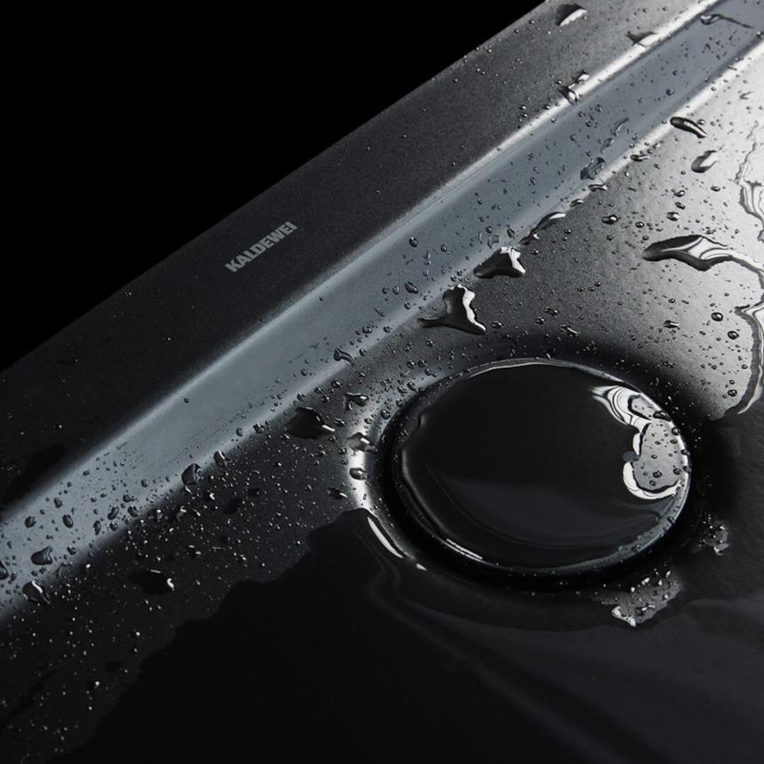 Scarico del piatto doccia filo pavimento Superplan Zero Kaldewei versione nera