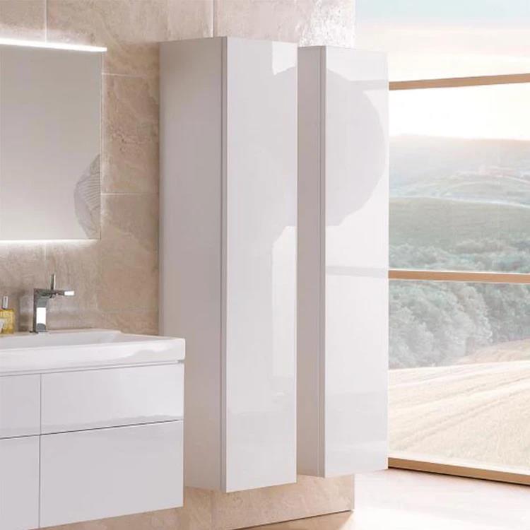 Mobile a colonna sospeso con anta reversibile e specchio interno